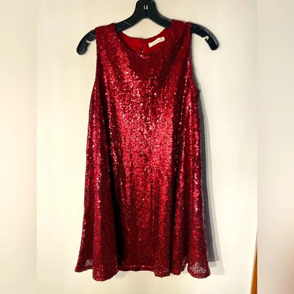 fitted lace wedding dress Women's Mini Dress in Red Sequin Velvet with One Shoulder Design and S –  Liquorish Online